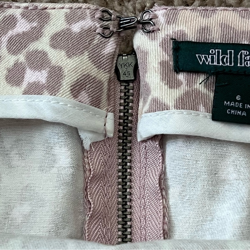 Wild Fable Mauve Pink Leopard Print Mini Skirt - Picture 4 of 6
